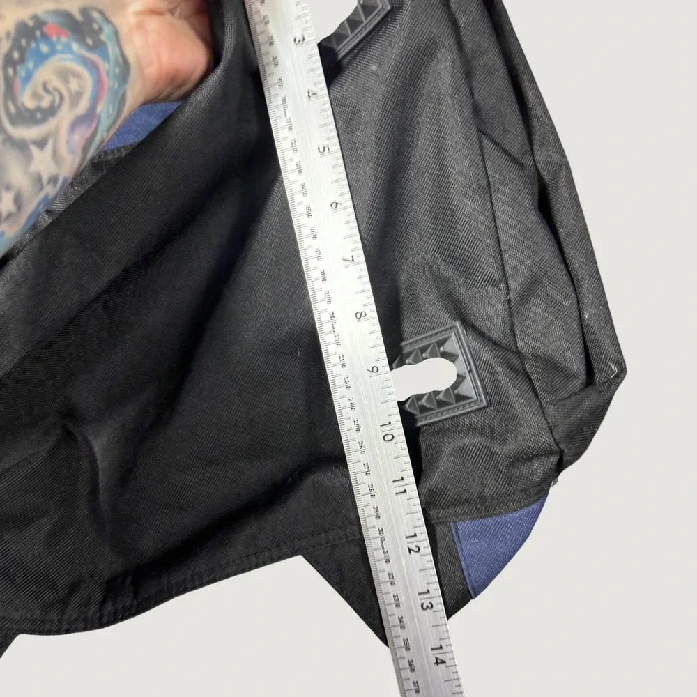 Ozark Trail Vintage Duffel Bag Blue Tan Travel Nylon Outdoor Multi-Pocket Bag